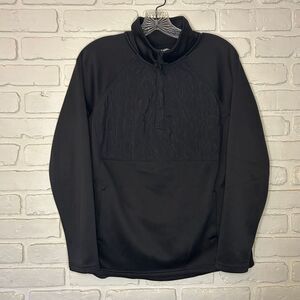 Avia Women's Athletic Quilted 1/4‎ Zip Black Pullover Size Medium